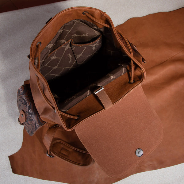 Wrangler Vintage Floral Tooled Backpack