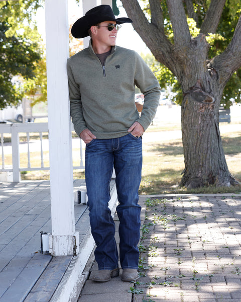 Cinch Men's 1/4 Zip Sweater