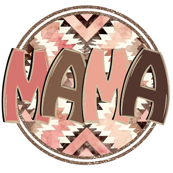 MAMA/GRAM Aztec Circle T-Shirt Print