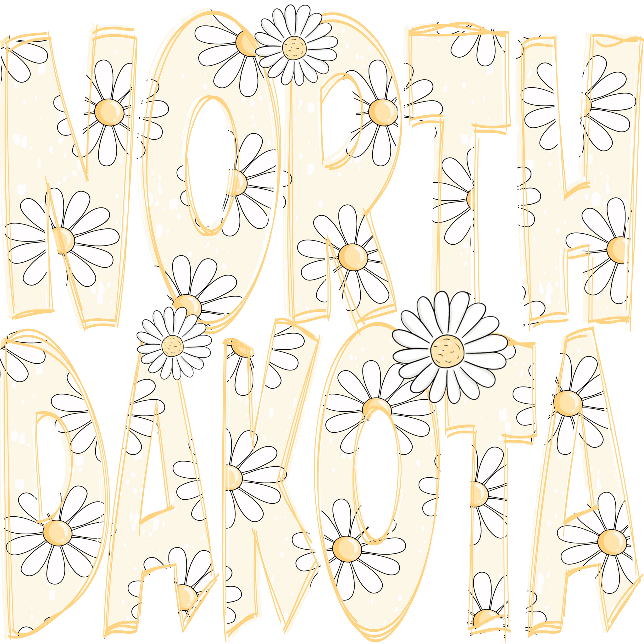 Daisy North Dakota Print