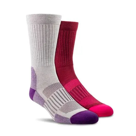 Ariat Women's Tek Series High Performance Crew Socks 2 Pk