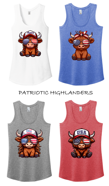 Patriotic Highlanders - Mix & Match Tank