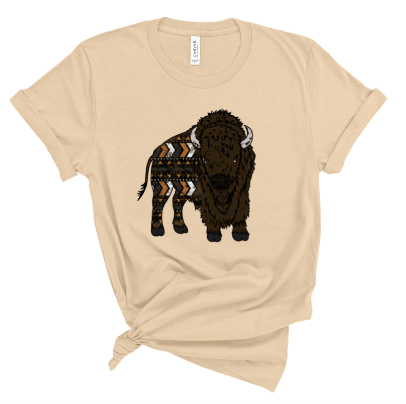 Patterned Bison Print