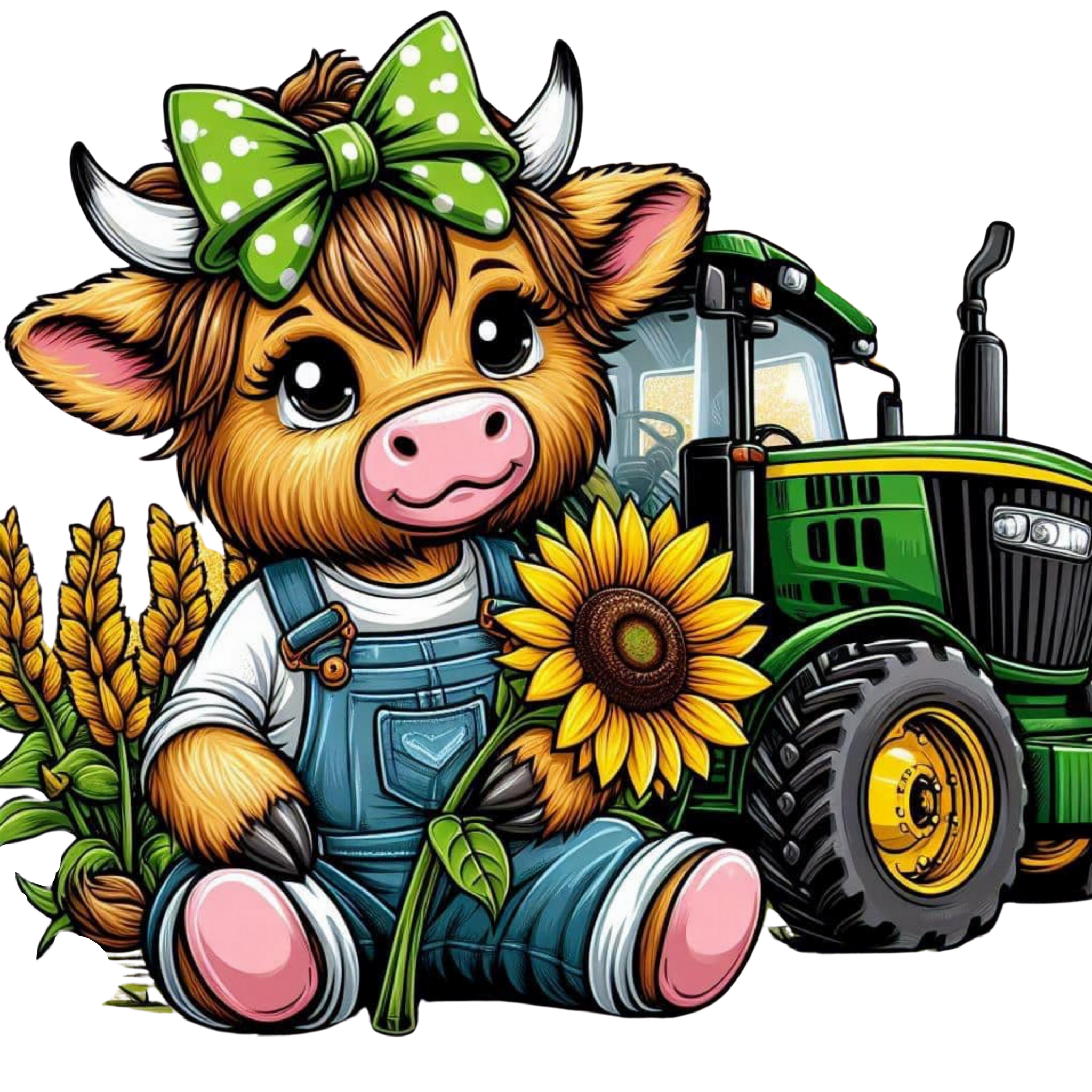 Sunflower Baby Calf Print