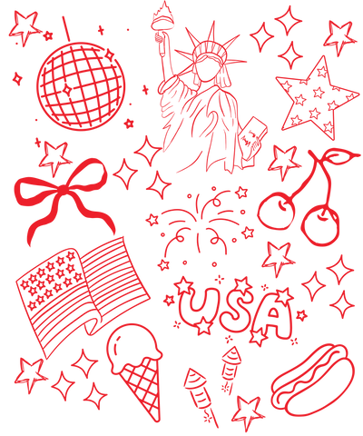 Patriotic Doodles Print