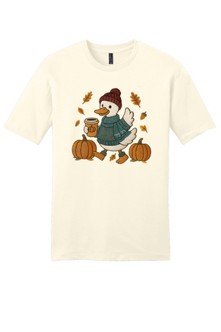 Embroidered Fall Goose Tee