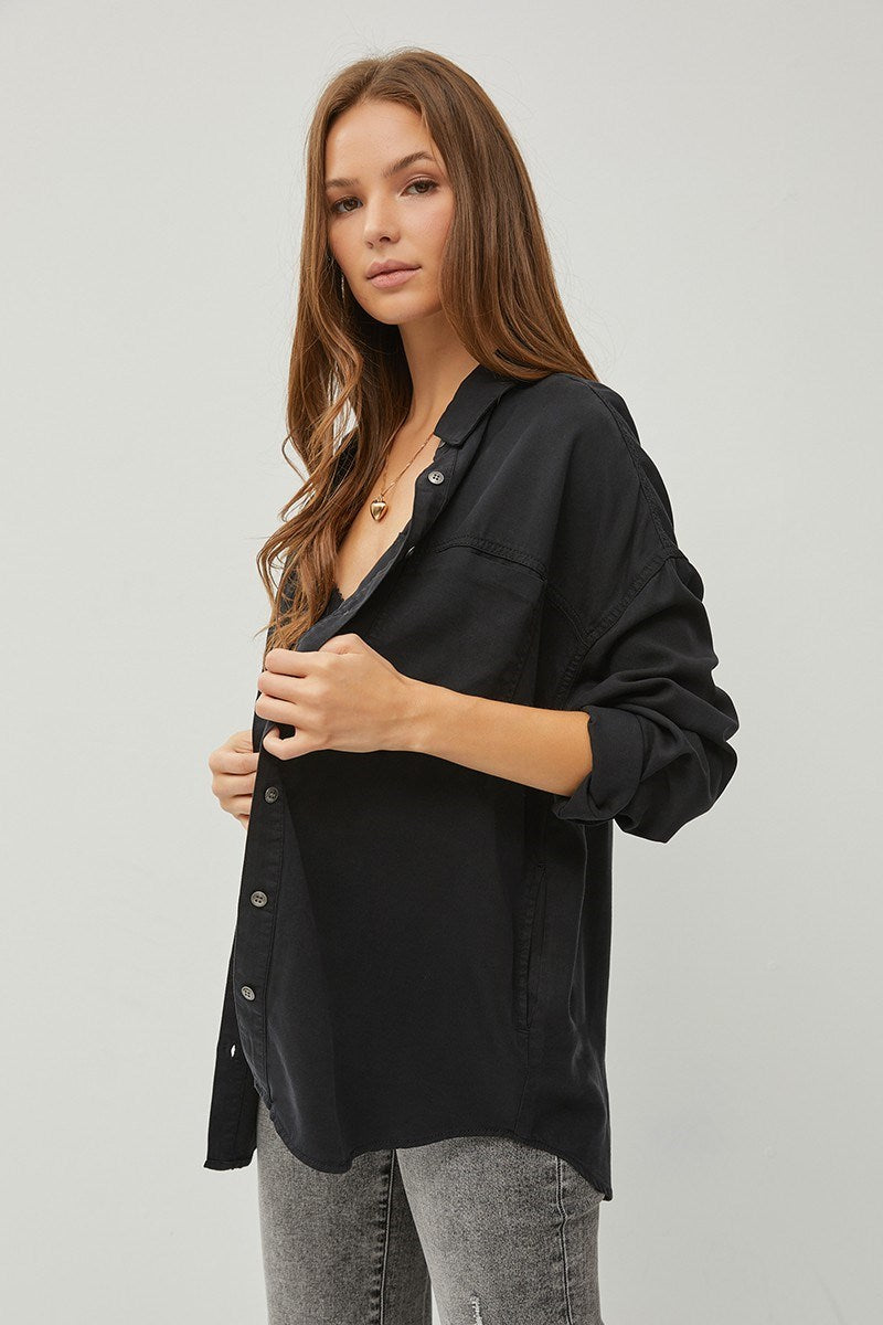 Oversized Tencel Buttondown