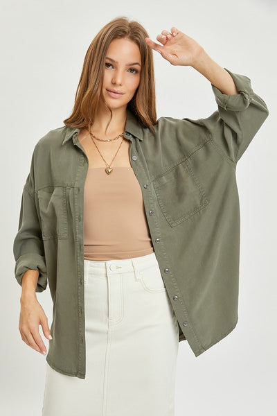 Oversized Tencel Buttondown