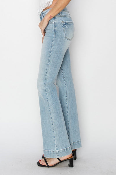 Risen Mid Rise Bootcut Trouser Denim