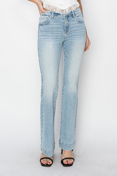 Risen Mid Rise Bootcut Trouser Denim