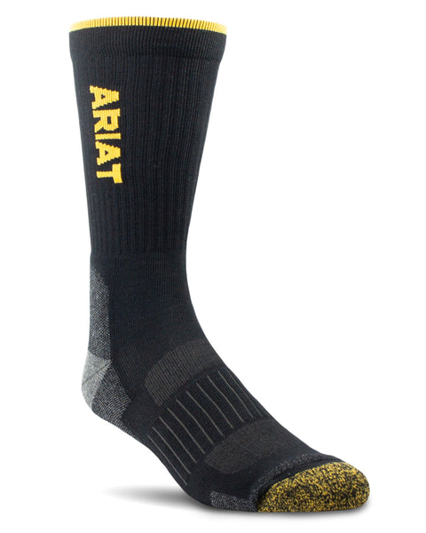 Ariat Men's High Performance Crew Socks 2 Pk