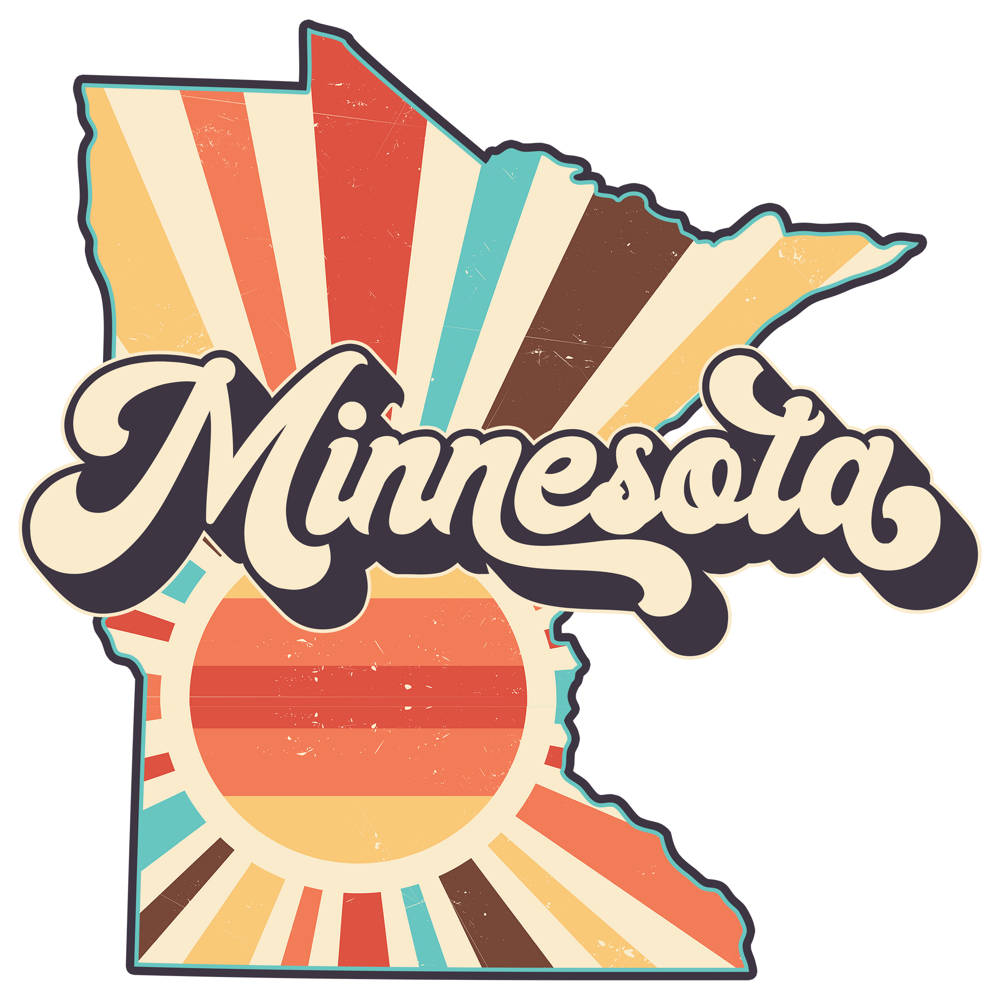 Retro MN Print