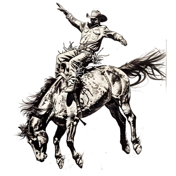 Rodeo Bareback Cowboy Print