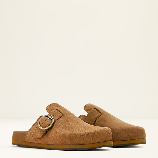 September 2026 10061236 Ariat Women's Country Mule in Caramel Suede