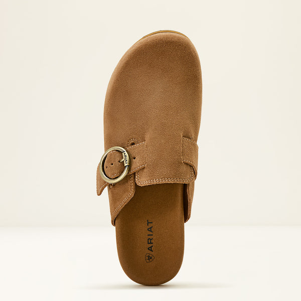 September 2026 10061236 Ariat Women's Country Mule in Caramel Suede