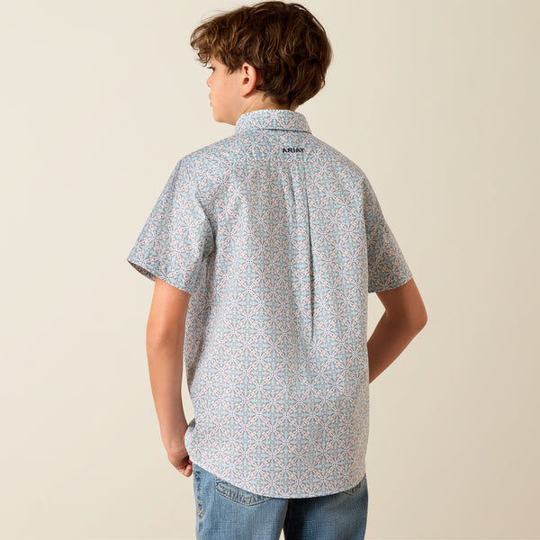Ariat Boy's Southwest Print Short Sleeve shirt