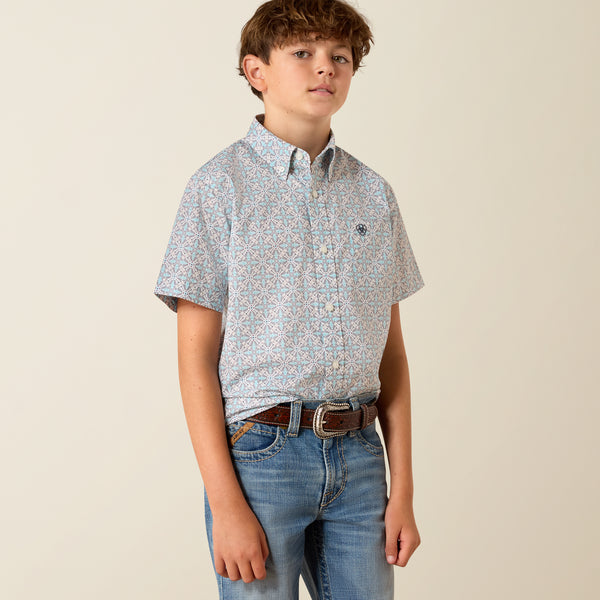 Ariat Boy's Southwest Print Short Sleeve shirt
