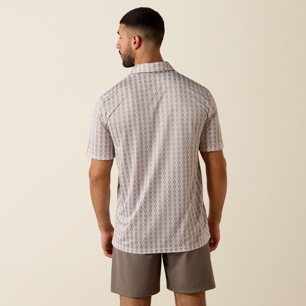 Ariat Men's 360 Airflow Tek All Over Print Polo