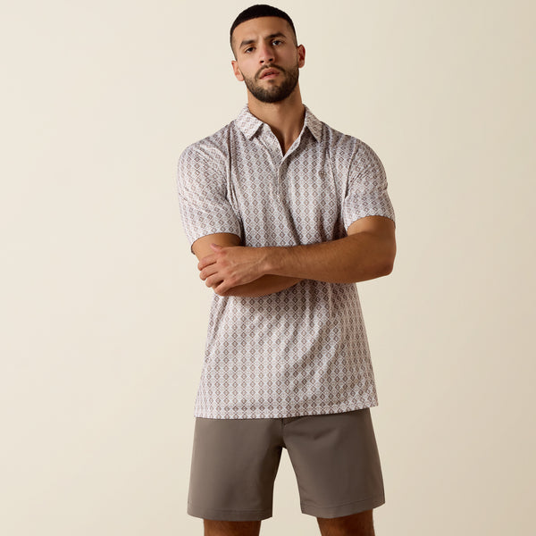Ariat Men's 360 Airflow Tek All Over Print Polo