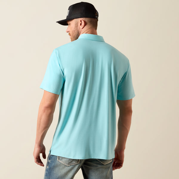 Angel Blue Ariat Men's Charger 2.0 Polo