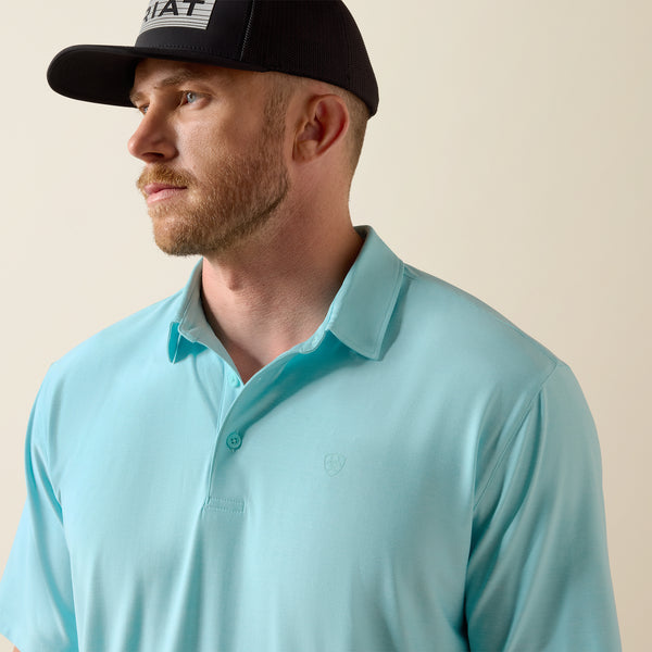 Angel Blue Ariat Men's Charger 2.0 Polo