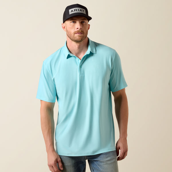 Angel Blue Ariat Men's Charger 2.0 Polo