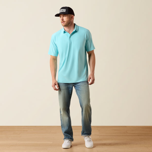 Angel Blue Ariat Men's Charger 2.0 Polo