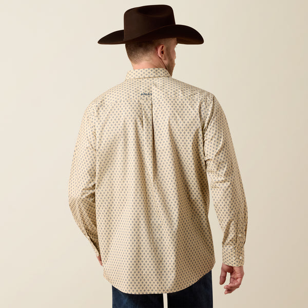 Ariat Men's Cream Southwest Classic Fit Long Sleeve Shirt