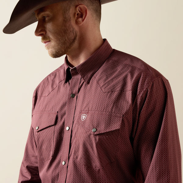Ariat Men's Wrinkle Free Dion Classic Fit Snap Long Sleeve Shirt