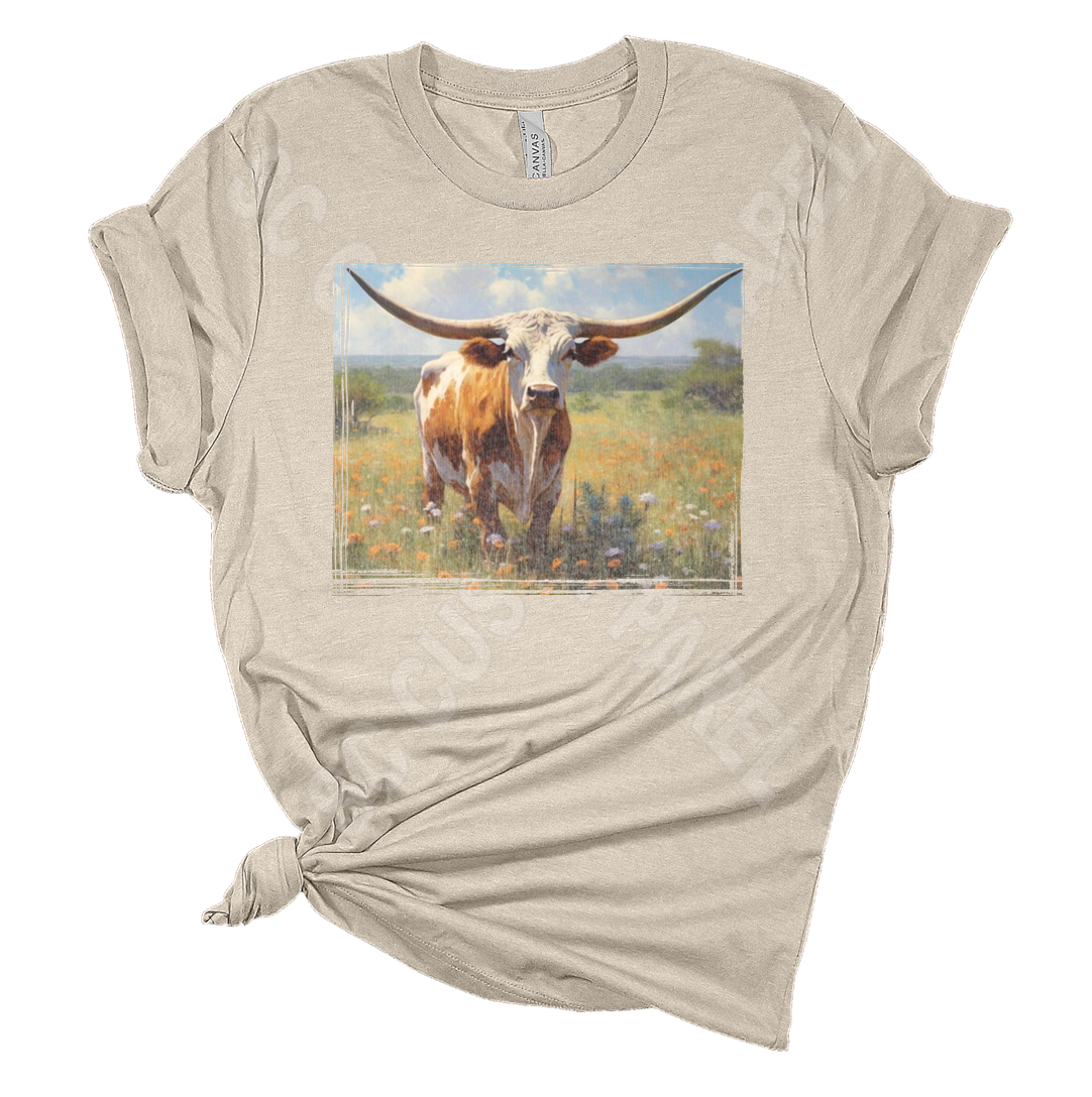 Spring Feild Longhorn Tee