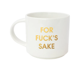 Gold Foil, Oversized, Sarcastic Mugs