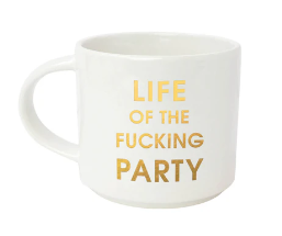 Gold Foil, Oversized, Sarcastic Mugs