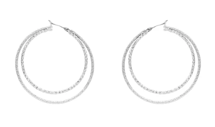 Textured Layered Hoop Earrings