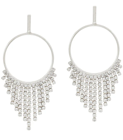 Stud Open Circle Drop Earrings