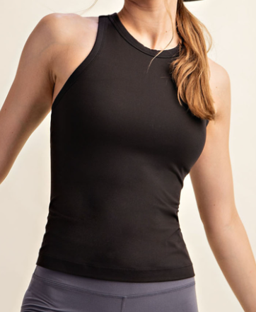 High Neck Racer Back Tank