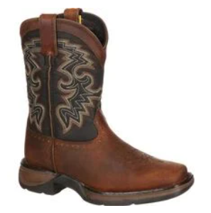 Kids Durango Tan/Black Western Boot