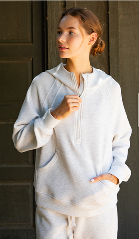 Quarter Zip Hoodie Jacket