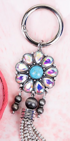 Iridescent Rodeo Glam Tassel Boot Charm