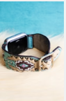 Turquoise Thunderbird Faux Leather Smart Watch Band