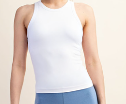 Plus High Neck Racer Back Tank