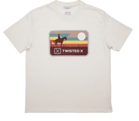 Twisted X Beige Horse Tee