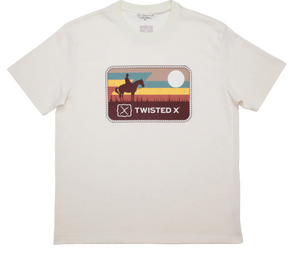 Twisted X Beige Horse Tee