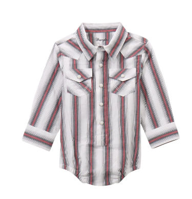 Boy's Wrangler 20X Pearl Snap Shirt/Bodysuit