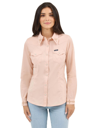 Ladies Wrangler Retro Vintage Snap Shirt