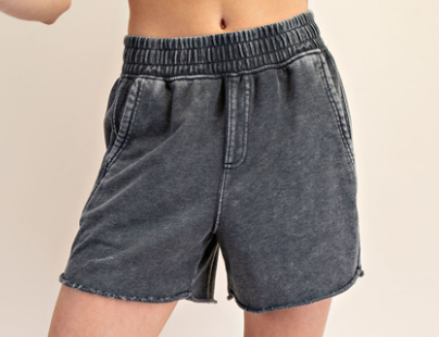 Mineral Washed Lounge Shorts