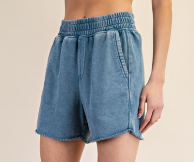 Mineral Washed Lounge Shorts
