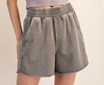 Mineral Washed Lounge Shorts