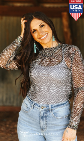 Pattern Mesh Tops