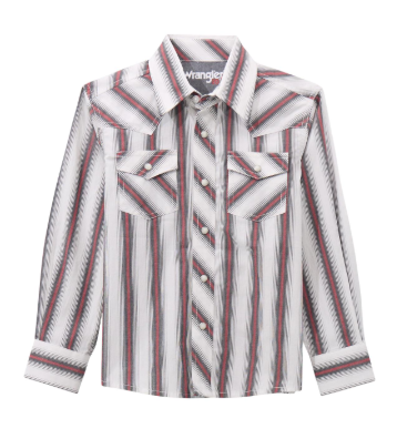 Boy's Wrangler 20X Pearl Snap Shirt/Bodysuit
