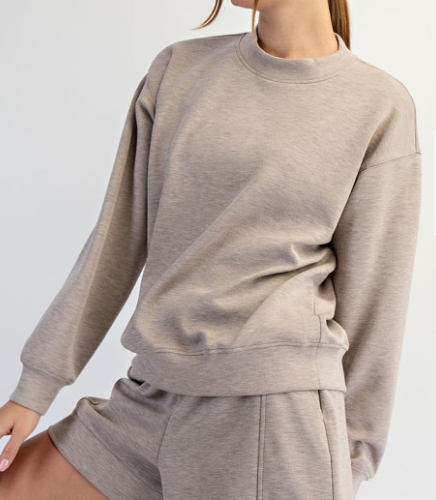 Rae Mode Mock Neck Crew